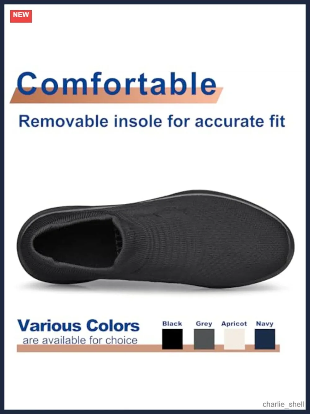 Mens Slip On Lightweight Walking Shoes Breathable Athletic Sneakers